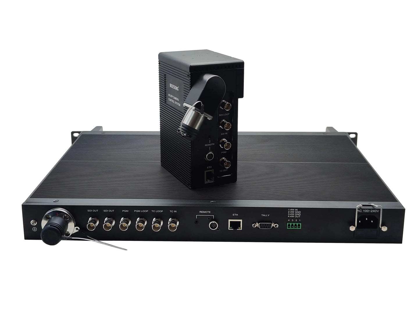 12G Fiber Optic SDI Transmission Remote Control System, with Optoelectronics Hybrid Transmit Signal and Power Supply, Outside Br Ai-TechWorld