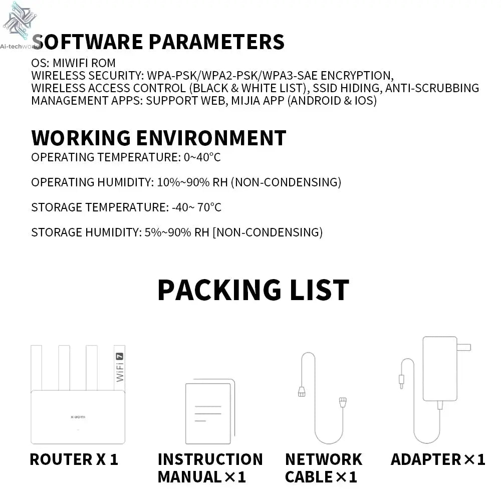 2024 Xiaomi Router BE3600 WiFi7 2.4/5GHz Duan Bands 160Mhz 3570Mbps Mesh Networking Gaming Acceleration 2.5G Ethernet Port - Ai - TechWorld