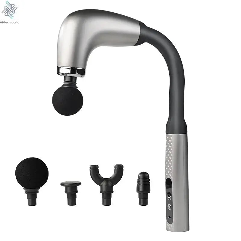 2025 New Smart Fascia Gun Electric Massager Massage Hammer Electric Fascia Gun Home Handheld Hammer Back Artifact Christmas Gift Ai-TechWorld