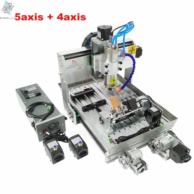 2200W 5 Axis Metal Engraving machine 6040 4 Axis CNC Router 3040 PCB Engraving 3020 Drilling and Milling Machine With Sink Ai-TechWorld