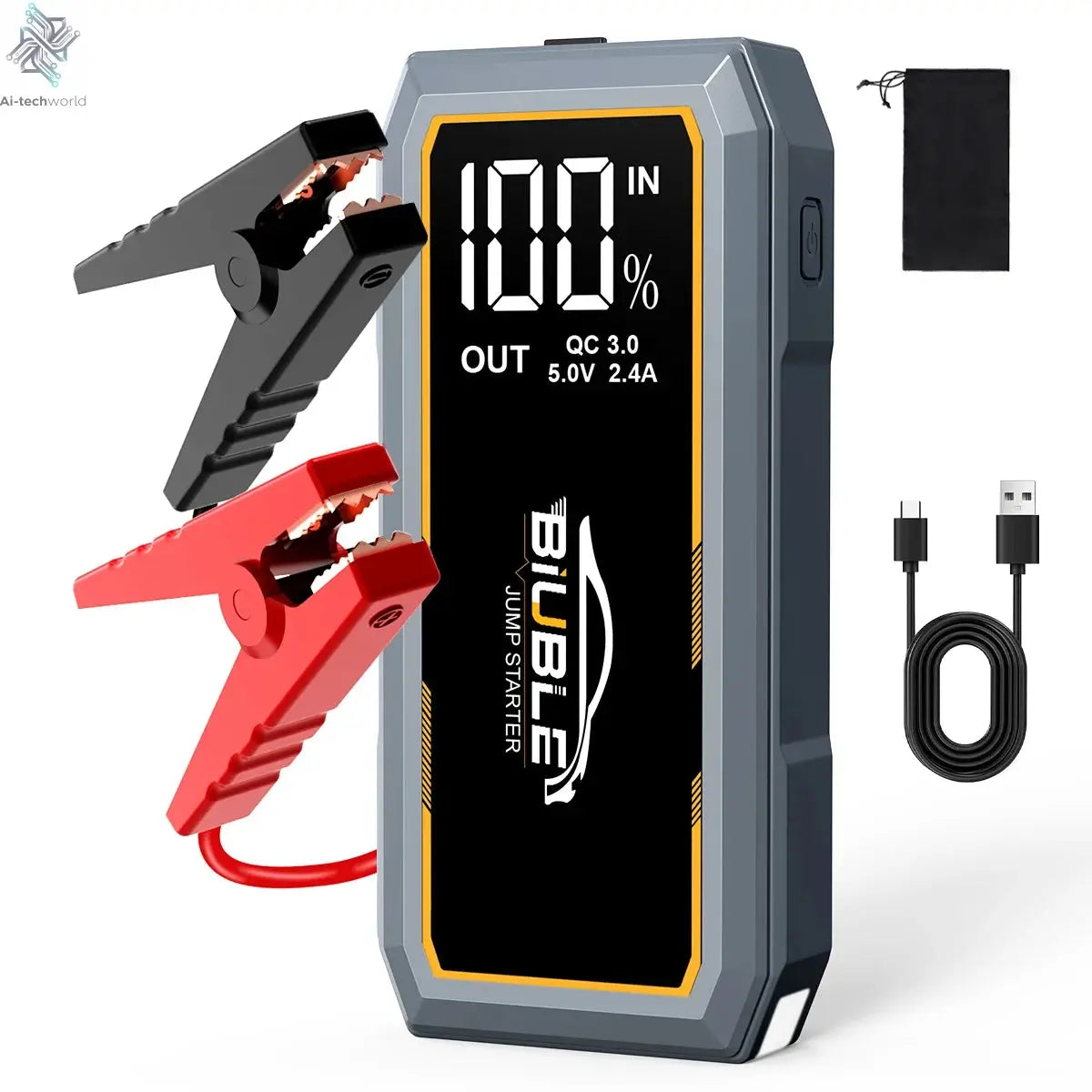 3000A/4000A/5000A Start Power Bank Jump Starter Car Booster External Battery 12V Starting Device for Petrol Diesel Powerbank Ai-TechWorld