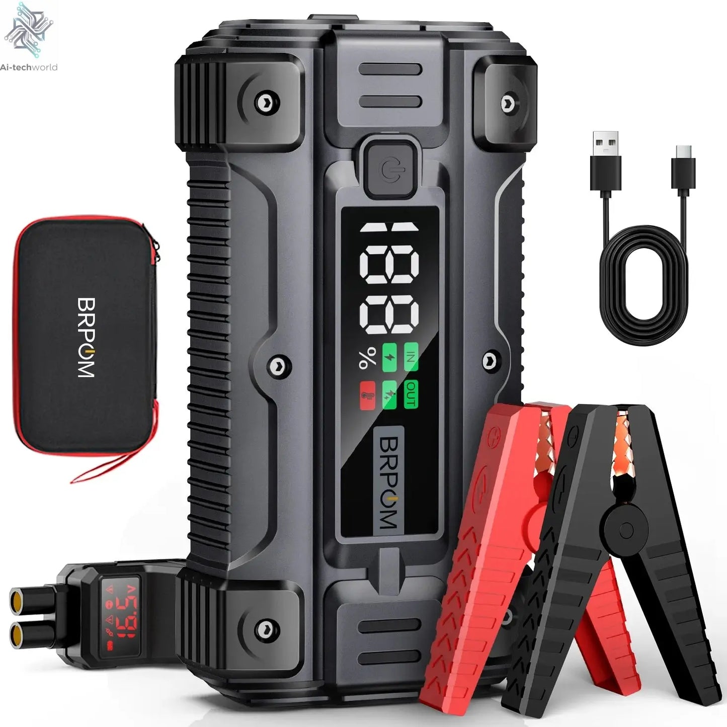 3000A/4000A/5000A Start Power Bank Jump Starter Car Booster External Battery 12V Starting Device for Petrol Diesel Powerbank Ai-TechWorld