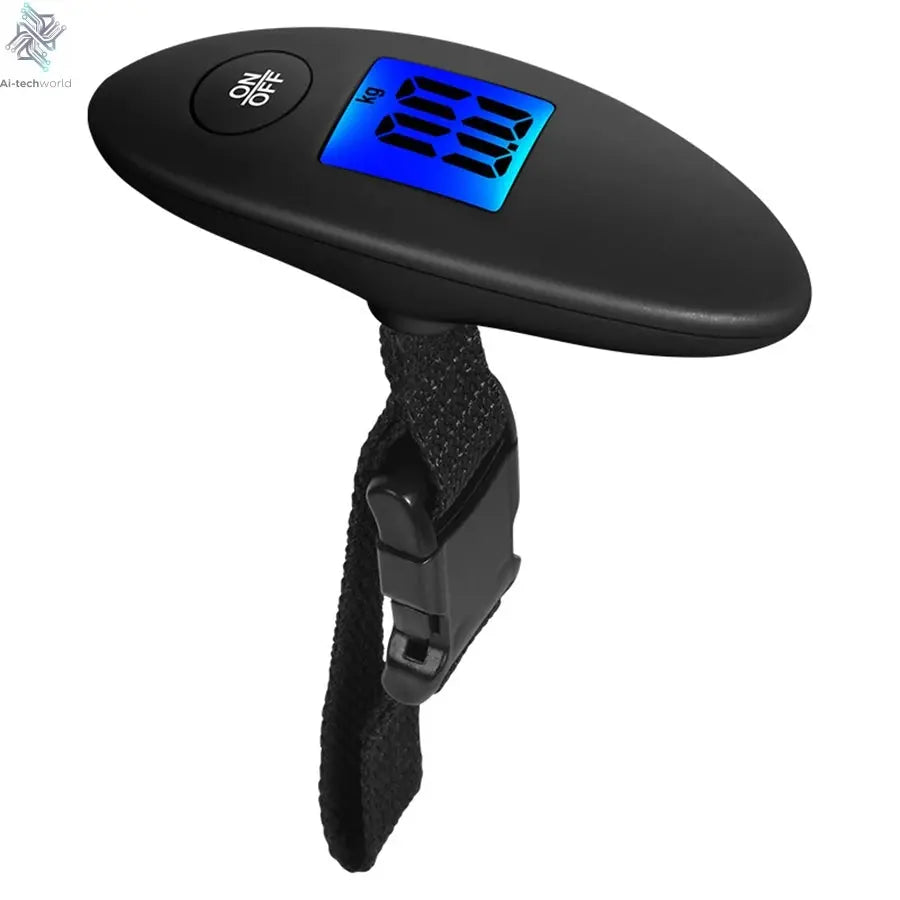 40kg/100g Portable Luggage Scale High Precision Travel Digital Hanging Scales With Webbing belt LCD Digital Electronic Luggage Ai-TechWorld