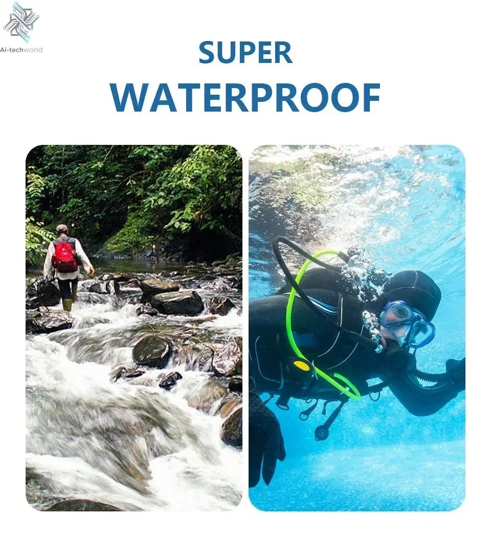 4K Ultra HD Pocket Action Camera 270° Rotatable Vlog Wifi Mini Sports Cam Waterproof Case Helmet Travel Bicycle Driver Recorder Ai-TechWorld