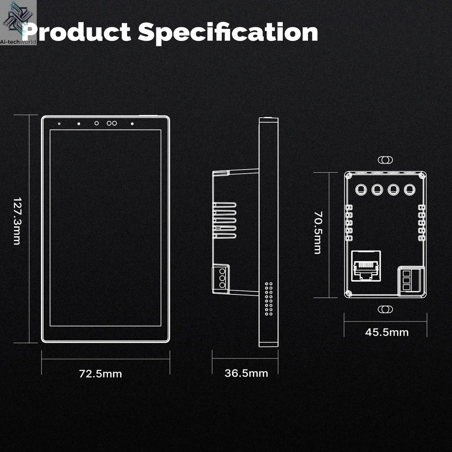 5" Touch Screen Alexa Gateway Control Panel - WiFi Smart, ZigBee, Voice & Scene Control Ai-TechWorld