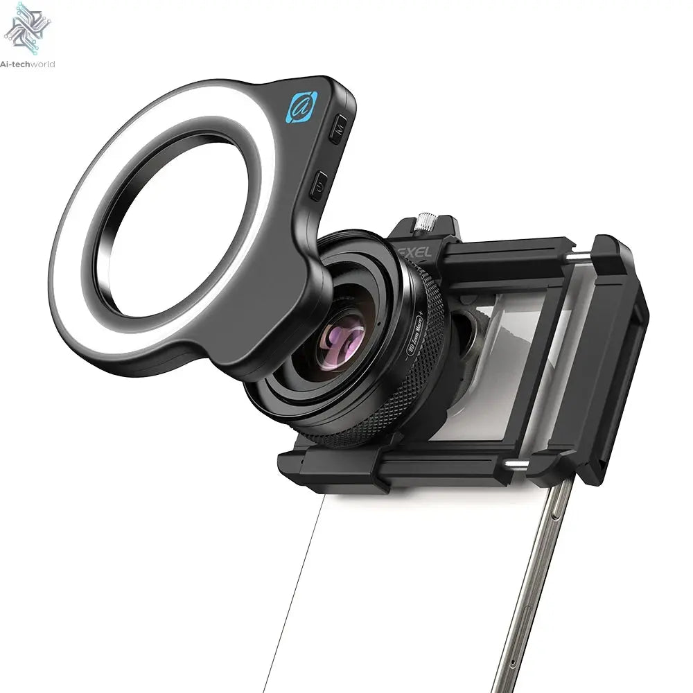 APEXEL 10-20X Zoom Macro Lens HD Micro Phone Camera Lenses with LED Fill Light for iPhone Samsung all Smartphones Eyelash Macro Ai-TechWorld