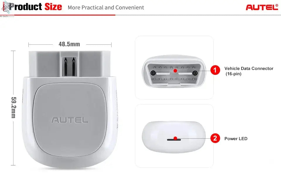 Autel MaxiAP AP200 Bluetooth Full Systems Diagnostic Tool with AutoVIN Service for Family DIYers Ai-TechWorld
