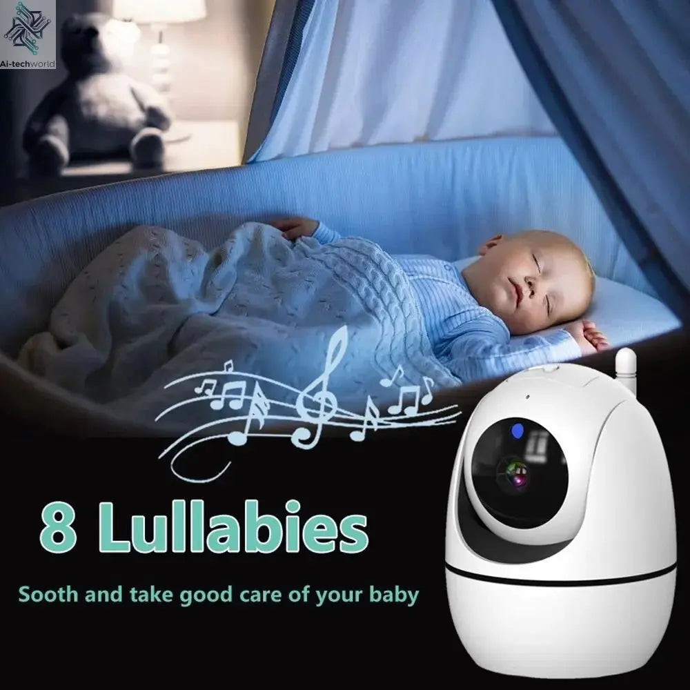 Baby Monitor with Camera – 4X Zoom, Two - Way Audio, & Temperature Monitoring - Ai - TechWorld