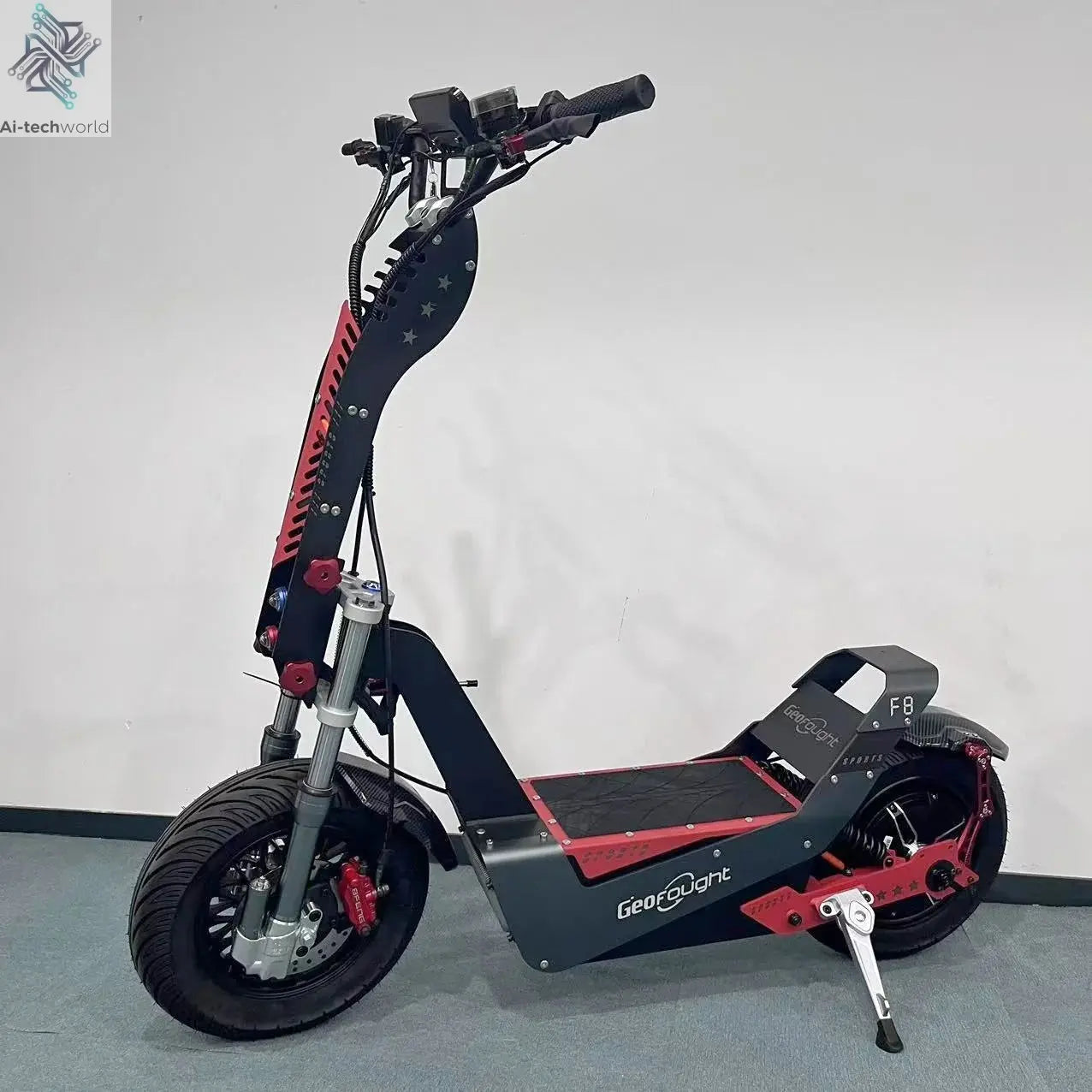 Best Selling 80MPH 90MPH Fast Electric Scooter 72V 15000W QS Racing Motor Votol 180A Controller F8 E Scooters with Damper Ai-TechWorld