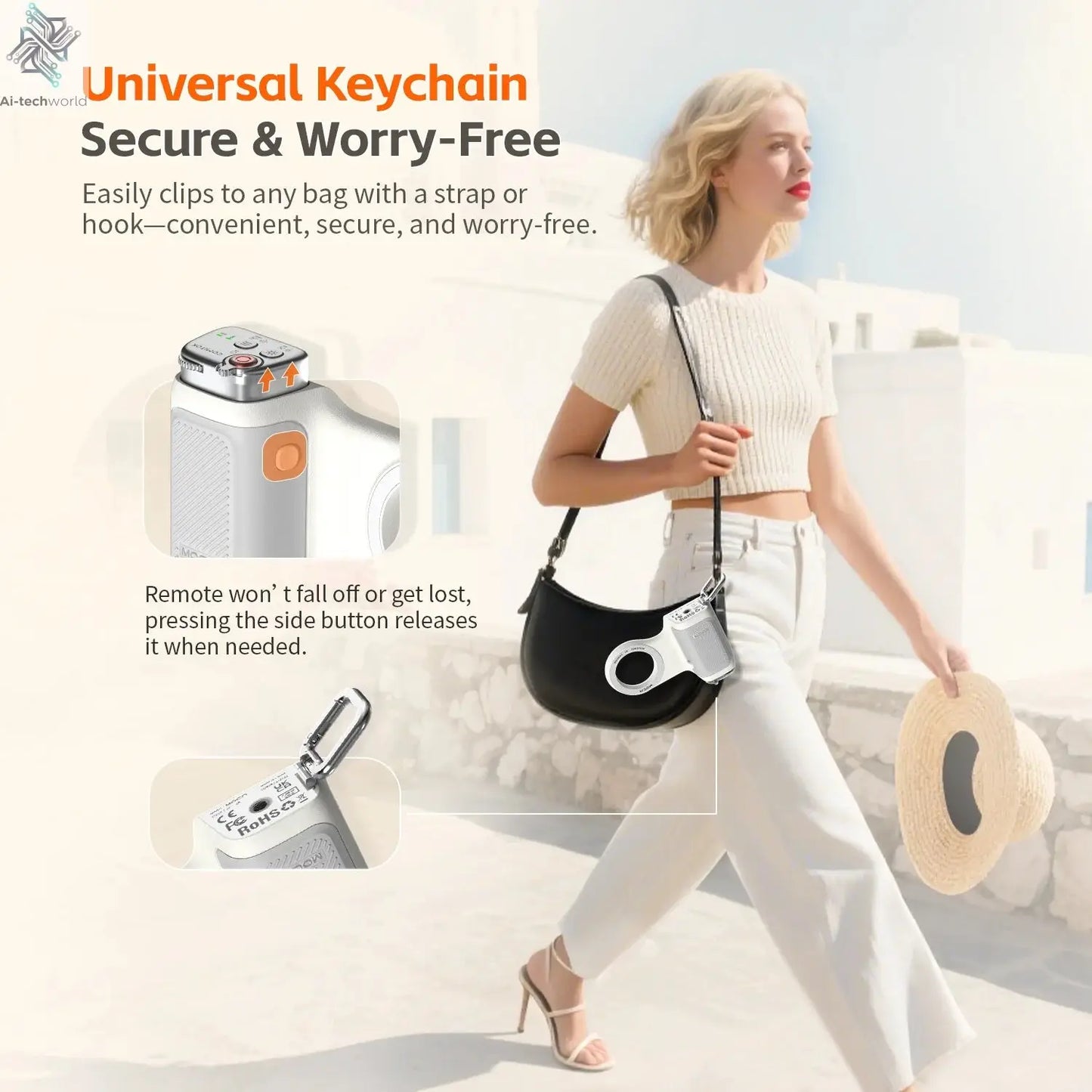 COMITOK Magnetic Phone Camera Hand Grip Smart Holder with Remote Control for Iphone & Android Shooting Aid Accessory Ai-TechWorldĀ