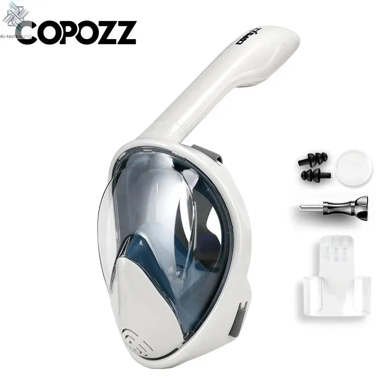 COPOZZ Professional Snorkeling Diving Mask Underwater Scuba Full Face Snorkel Mask Anti Fog Goggles for Adult Swimming Equipment Ai-TechWorld