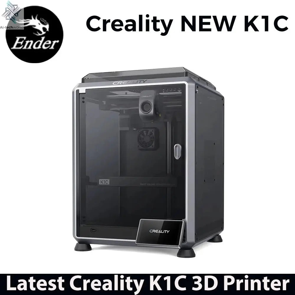 Creality K1C 3D Printer 600mm/s Auto Leveling Robust Direct Extruder Tri-High Speed Printing Upgrade K1 with AI Camera Printer Ai-TechWorld