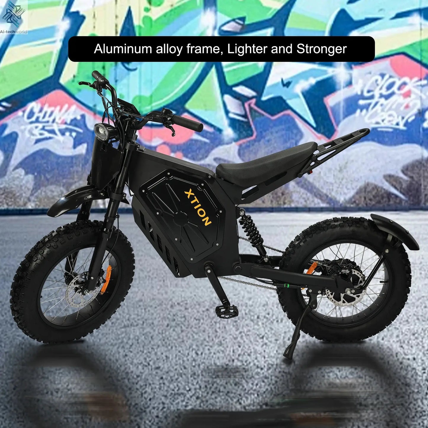 Electric Mountain Bike for Adults, 3000W E-bike , 45 MPH & 60 Miles Range, 60V 25AH Removable Battery Dual Shock Absorber E Bike Ai-TechWorld