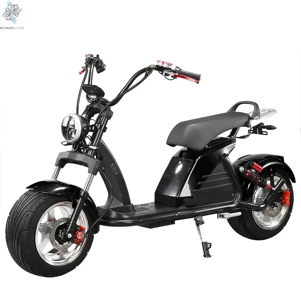 Fat Tire Electric Scooter Adult Citycoco with 2 Seat Power Scooter 60V 4000W E-Bike Ai-TechWorld