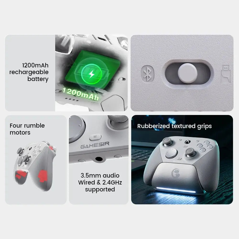 GameSir G7 Pro Xbox Gaming Controller Wired Gamepad for Xbox Series X|S, Xbox One X|S, Steam, PC, Android with Charging Dock - Ai - TechWorld
