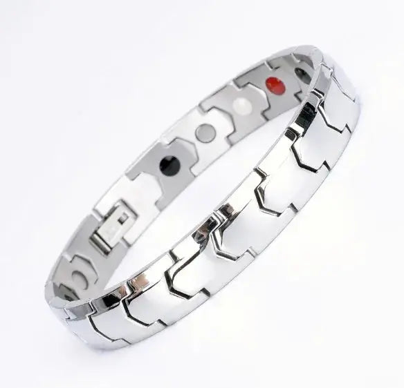 Men's Best Gifts-Fine Jewelry Stainless Steel Magnetic Therapy Energy Bracelet Classic Style for Father's Day and Anniversary Ai-TechWorld