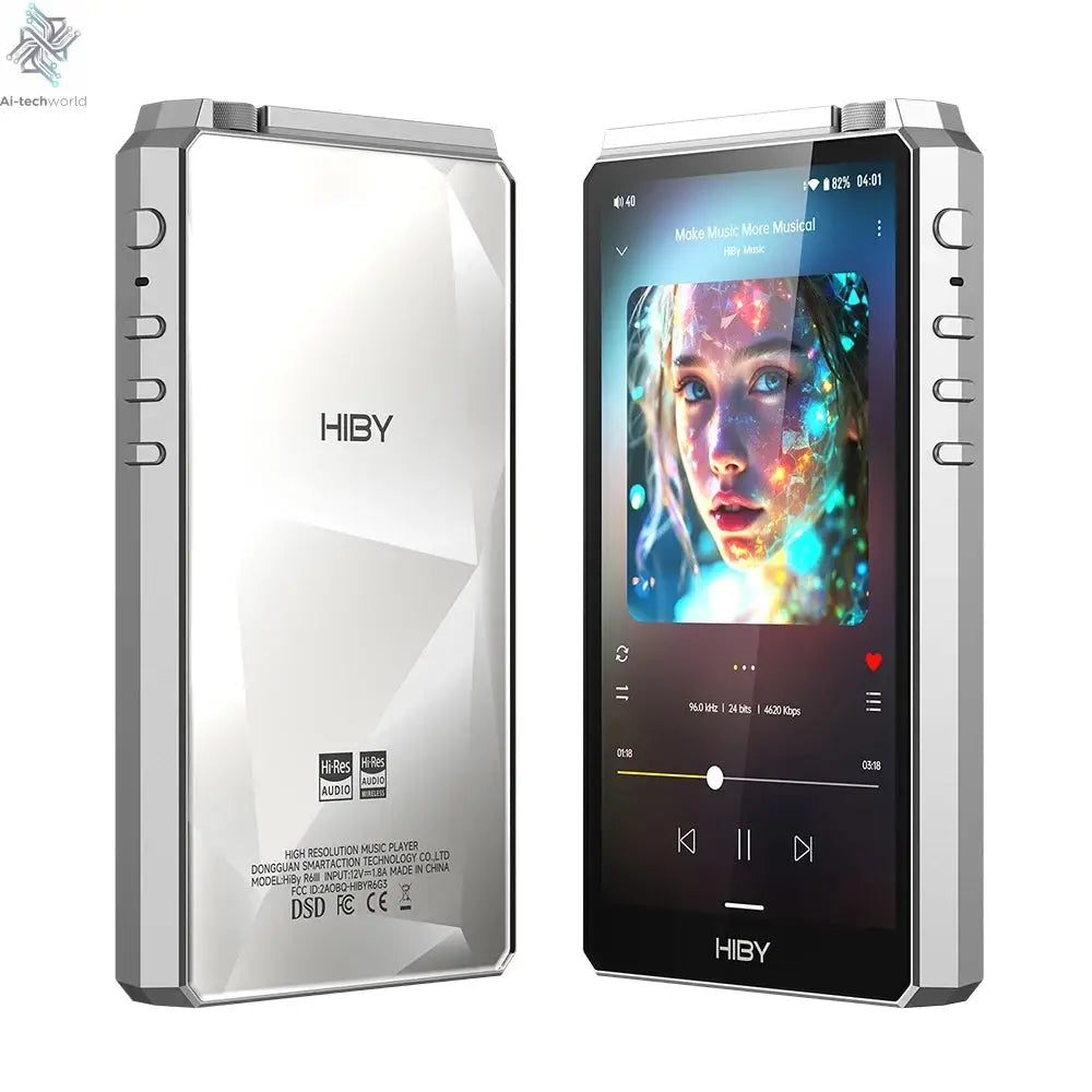 HiBy R6III 2025 / R6 Gen 3 Android 12 Music Player MP3 USB DAC HIFI WiFi Bluetooth 5.0 CS43198 *4 MQA16x DSD512 PCM768 4500mAh Ai-TechWorld