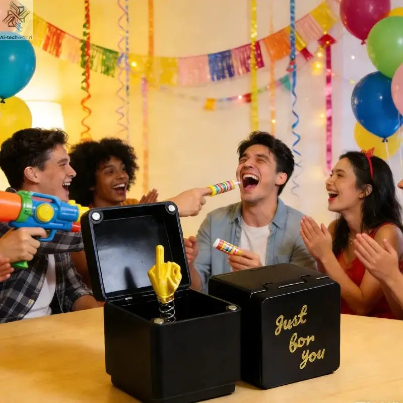 Interesting Prank Gift Jumping Middle Finger in Box Funny Trick Toy Scare Surprise Boxs for Party And Festival And Decoration Ai-TechWorldĀ