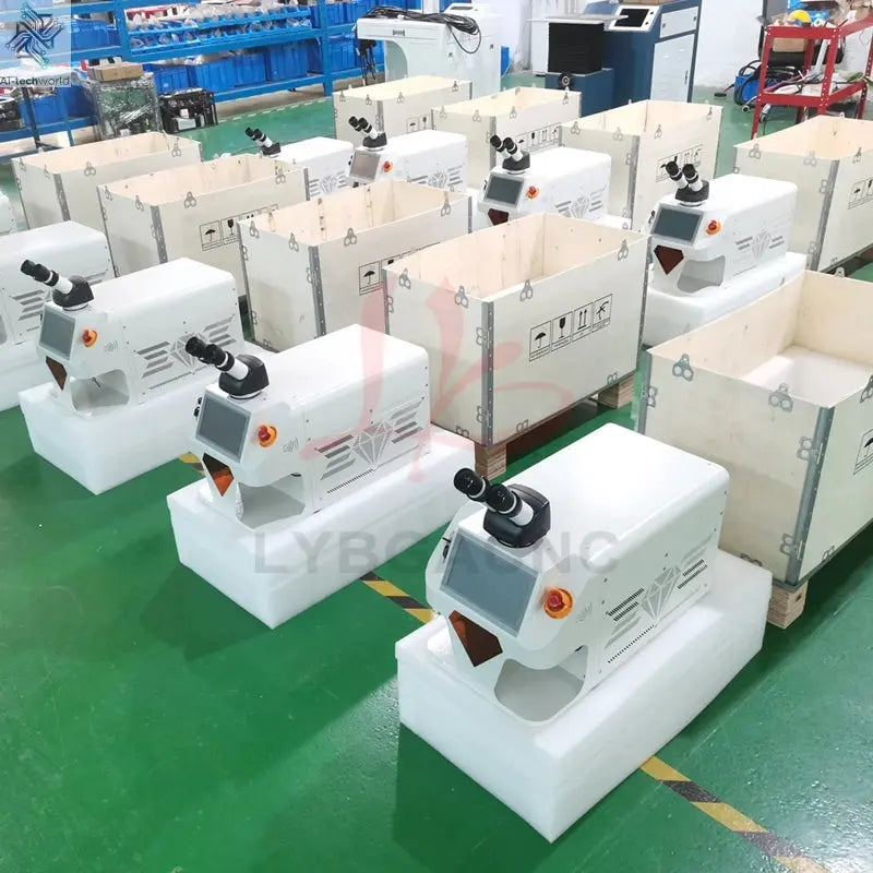 Jewelry Spot Welding Machine ND YAG Laser Touch Screen 60W 100W 150W 200W MINI Laser Soldering With CCD Control System Microscop Ai-TechWorld