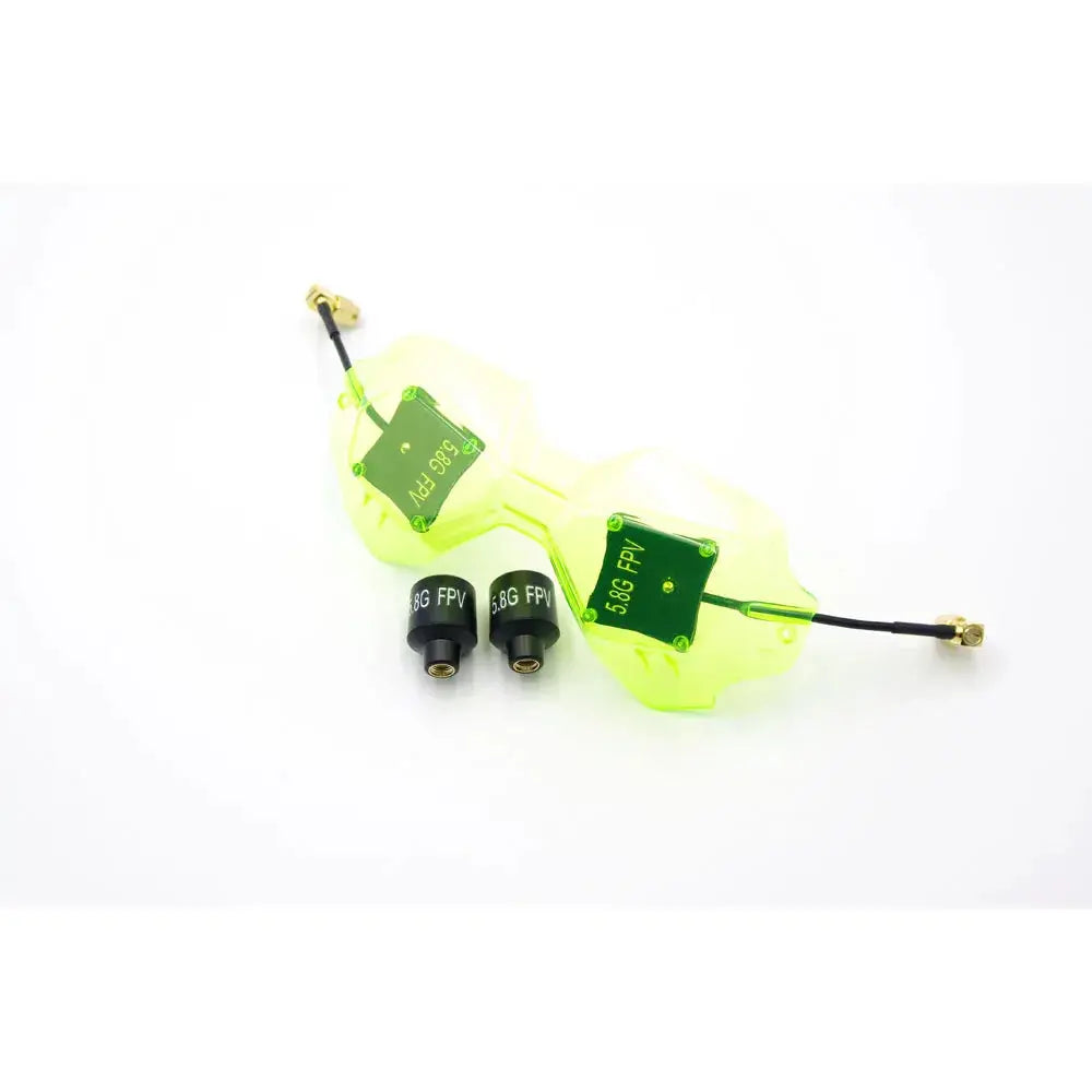 LHCXRC HD-02 FPV Antenna 5.8GHz 8.4dBi Directional Patch Visor Antenna 2PCS Stubby LHCP Combo Set For DJI HD 2 FPV Goggles - Ai-TechWorld
