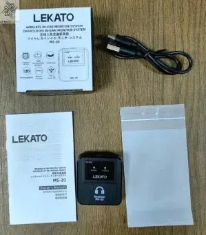 Lekato Ms-20 Wireless Iem, 30H Charging Case & 150Ft Range - 1 Tx To 2 Rx Set for Crystal Clear Live Monitoring Ai-TechWorld