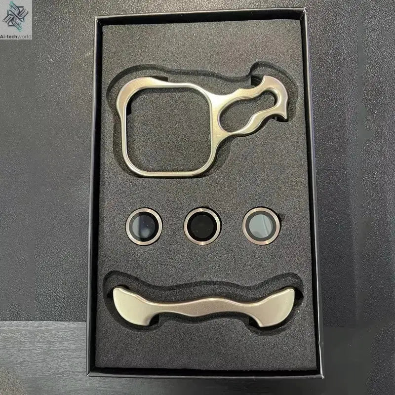 Luxury Irregular Aluminum Alloy Bumper Phone Case For IPhone 16 15 14 13 12 Pro Max 17 Air Pro Lens Film Protection Metal Cover Ai-TechWorld