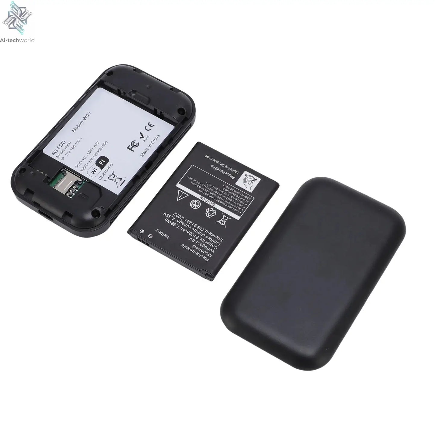 Mobile WiFi Router 2100mAh Battery Supports 10 Connected Devices 4G 5G WiFi Hotspot 300Mbps High Speed Portable for Business Ai-TechWorld