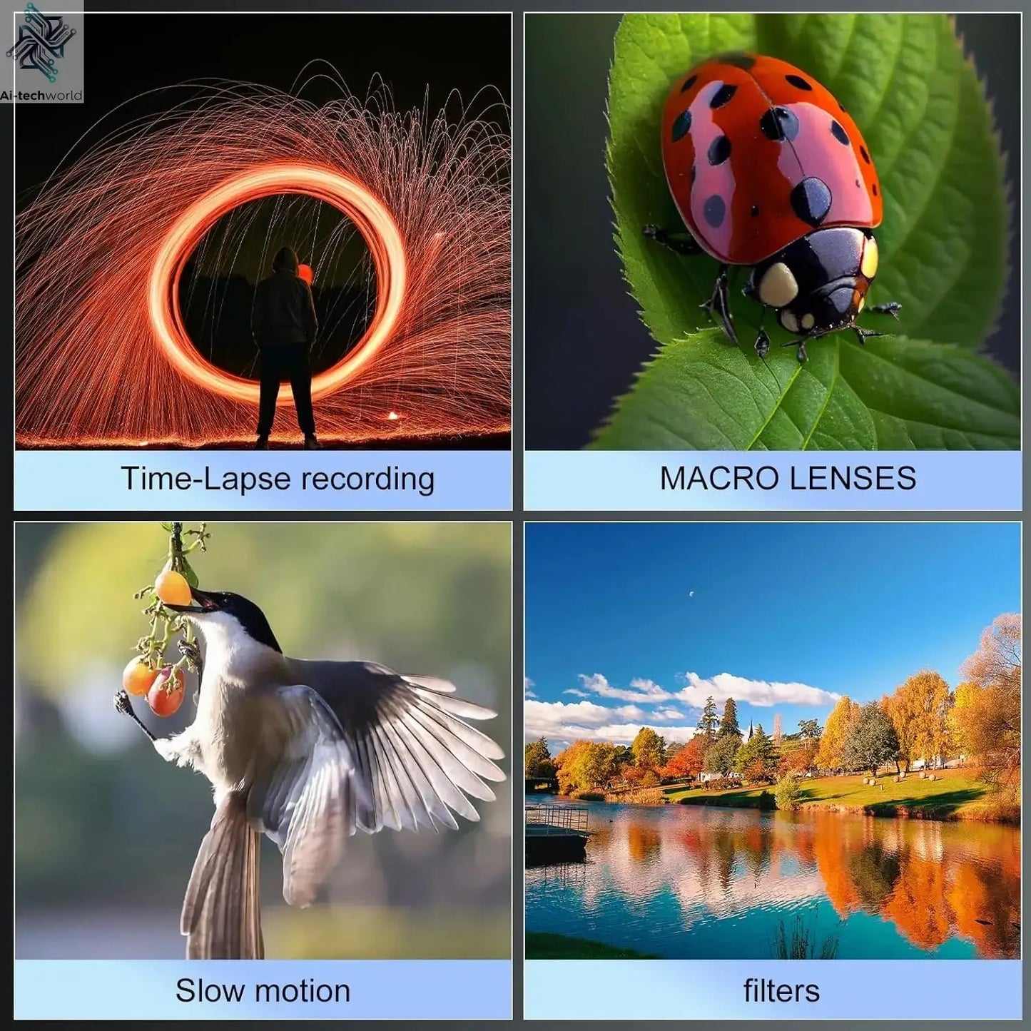 NBD 4K Digital Cameras for Photography,48MP Camera,Travel Vlogging Cameras with 16X Digital Zoom,180°Flip Screen,52mm Macro Lens Ai-TechWorld