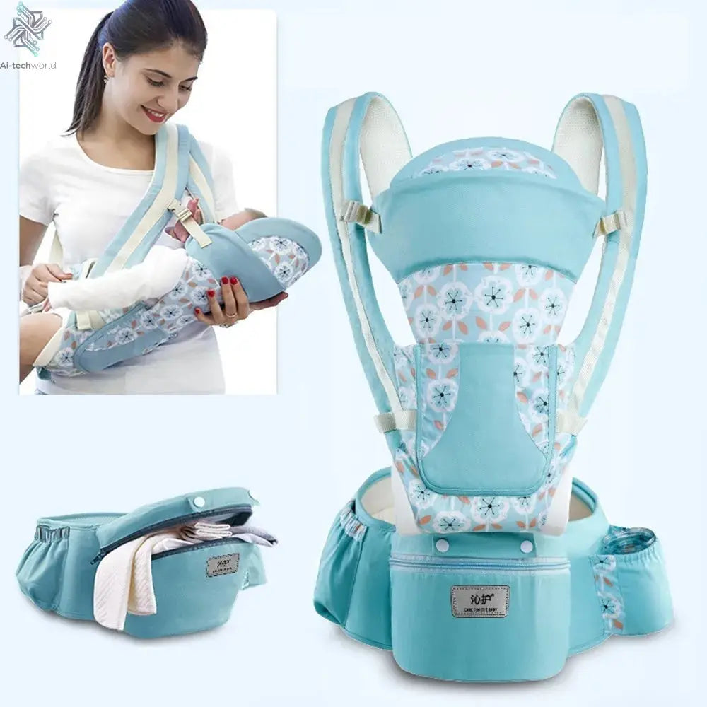 Newborn Ergonomic Baby Carrier Backpack Infant Baby Hipseat Carrier Front Facing Ergonomic Kangaroo Baby Wrap Sling Travel Ai-TechWorld