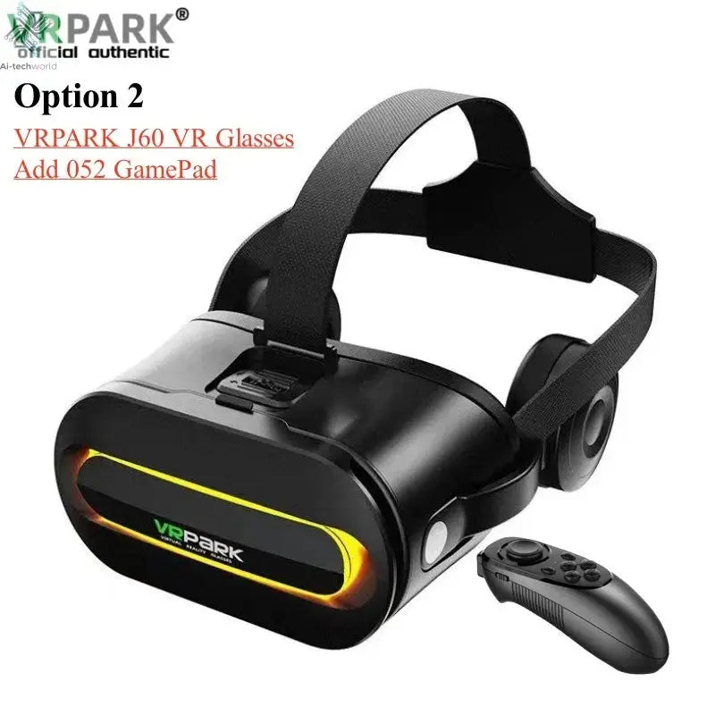 Original J60 4K Wireless Virtual Reality VR Glasses Stereo 3D Videos Google Cardboard Box Headset Helmet for Smartphone Max 6.7" Ai-TechWorld