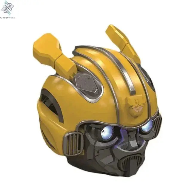 Original Transformers Bluetooth Speakers Bumblebee Head Bluetooth Speakerdual Speakersled Light Heavy Basssuitable,Tf, Fm Radio Ai-TechWorld