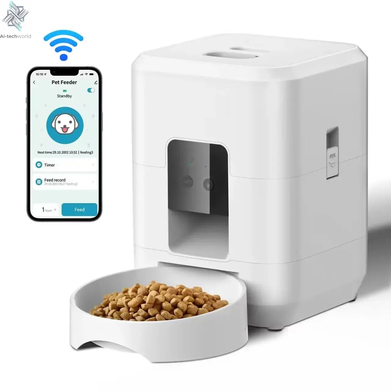 Perfect Automatic Pet Feeder - AppControl - Ai - TechWorld