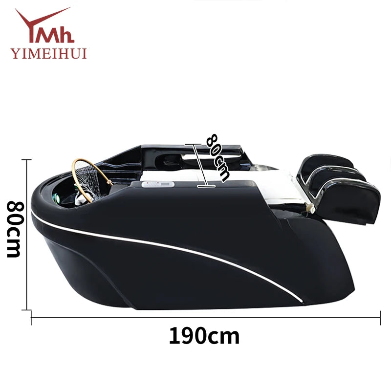 Salon Head Spa Synthetic Leather Head Therapy Beds Automatic Massage Shampoo Bed Ai-TechWorld