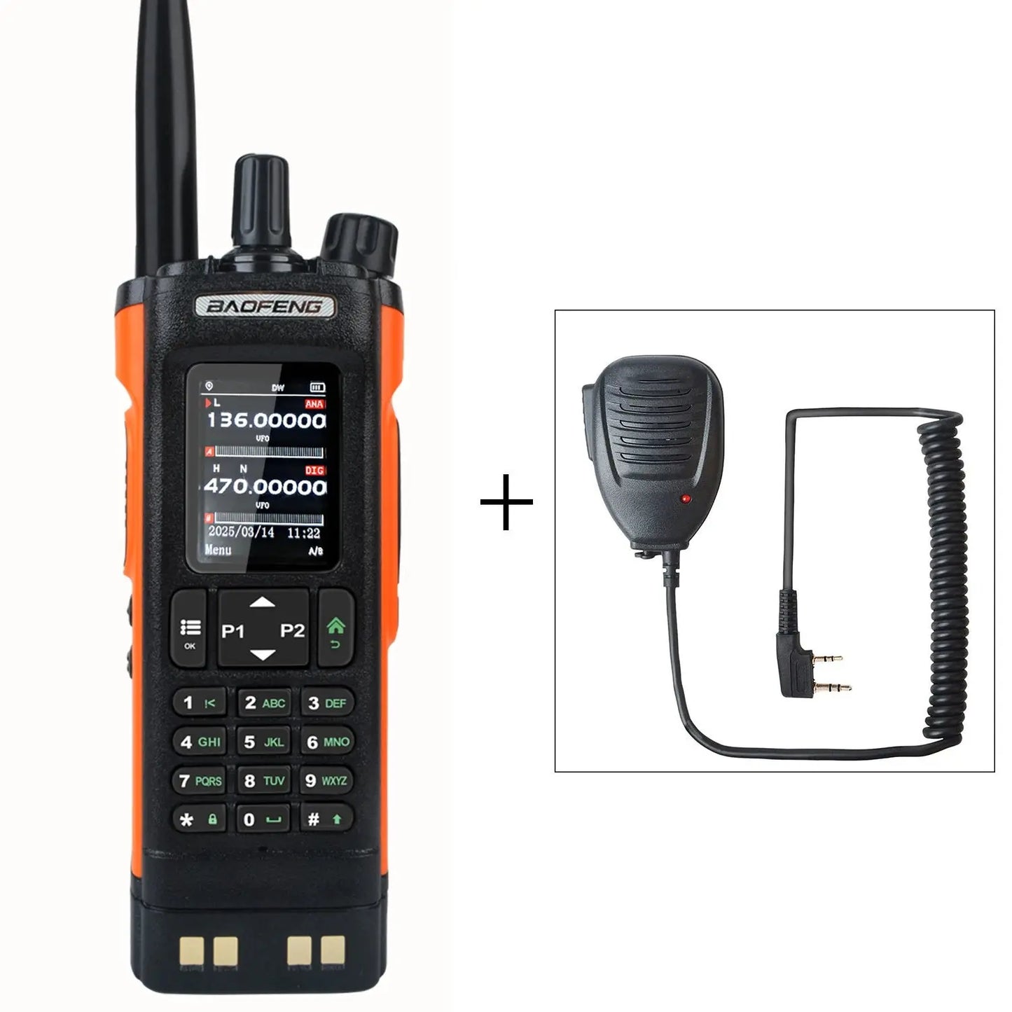Baofeng DM-32 GPS APRS AES256 Encryption DMR Digital Analog UHF VHF Dual Band 8W Air Band FM Walkie Talkie DM-32UV Ai-TechWorld