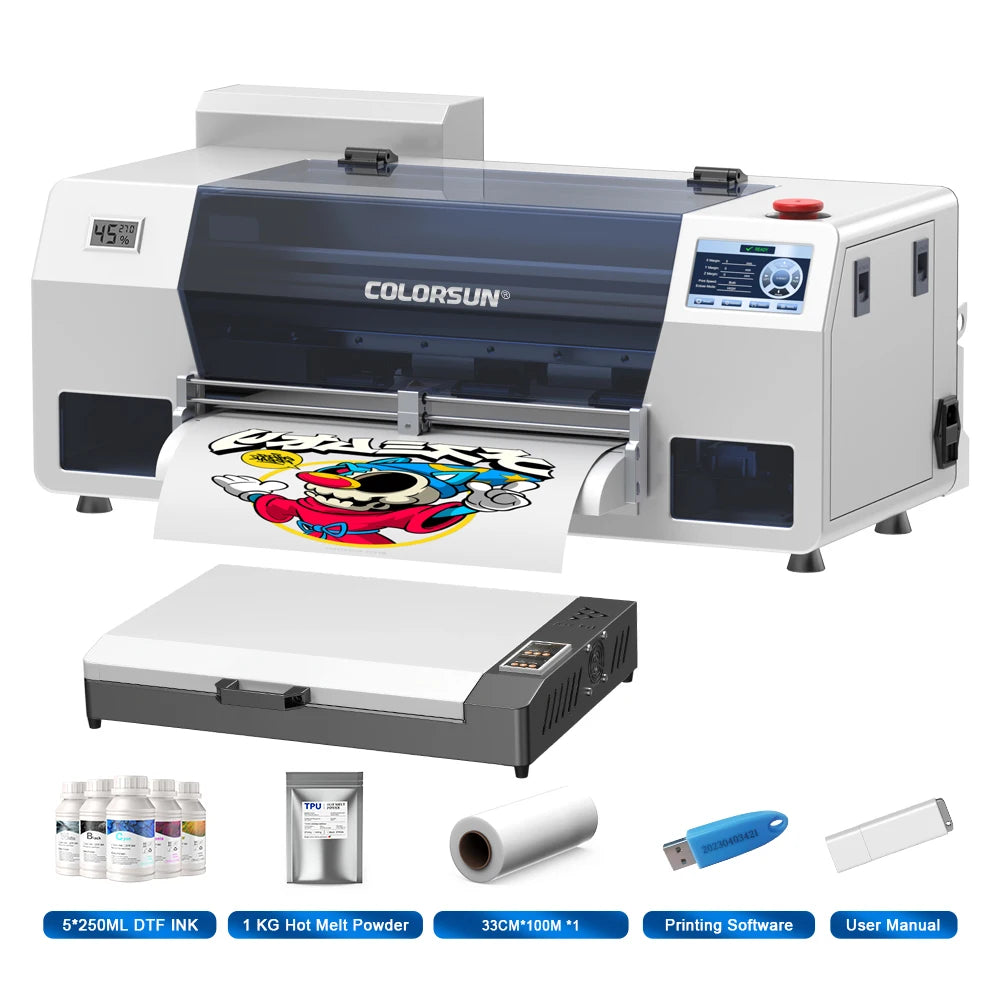Colorsun A3 DTF Printer XP600 Impresora A3 DTF Printer Directly to FIlm A3 DTF Printing Machine For T-shirt Hoodies Fabric Ai-TechWorld ai-techworld