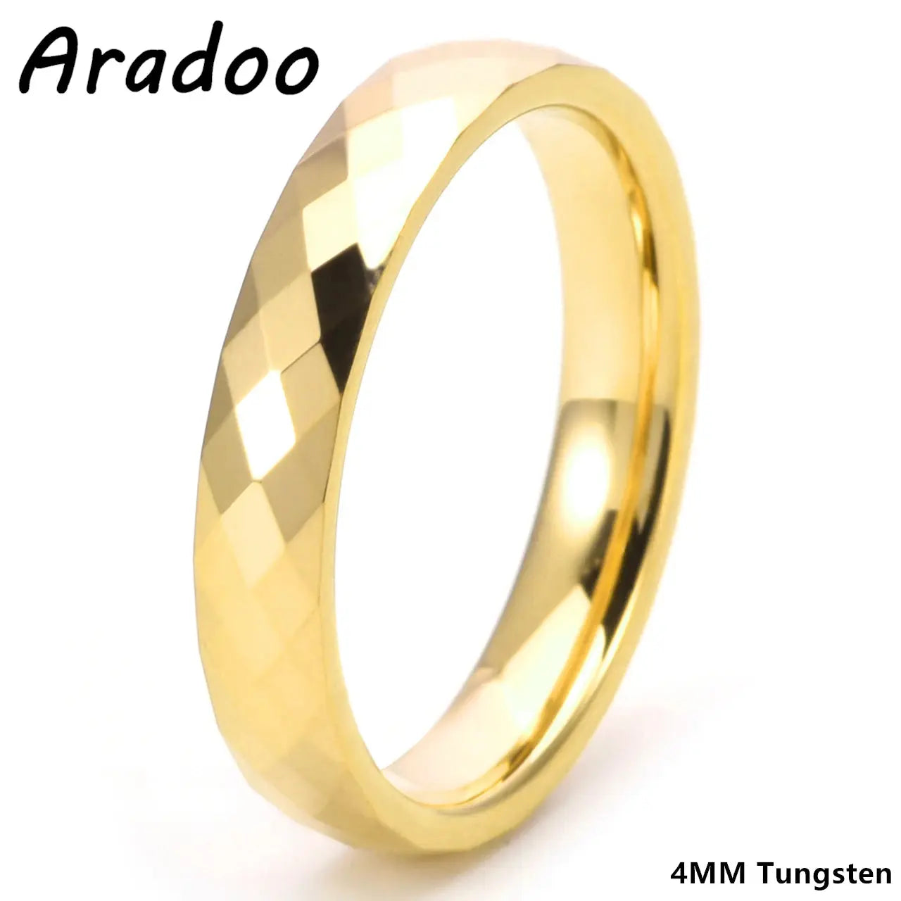 Tungsten Steel Ring Rhombus Luxury Simple Fashion Tungsten Ring Couples Ring Ai-TechWorld