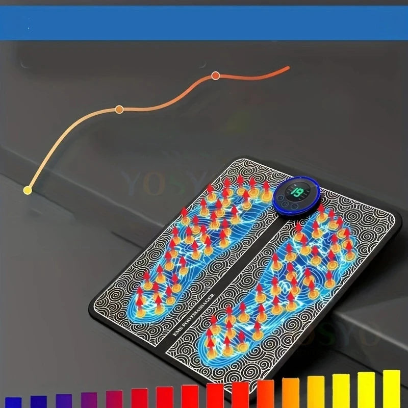 Electric Foot Massager Pad Muscle Massage Relaxation Trainer For Massage Fitness Outdoor Sport Home Family Relax Ai-TechWorld