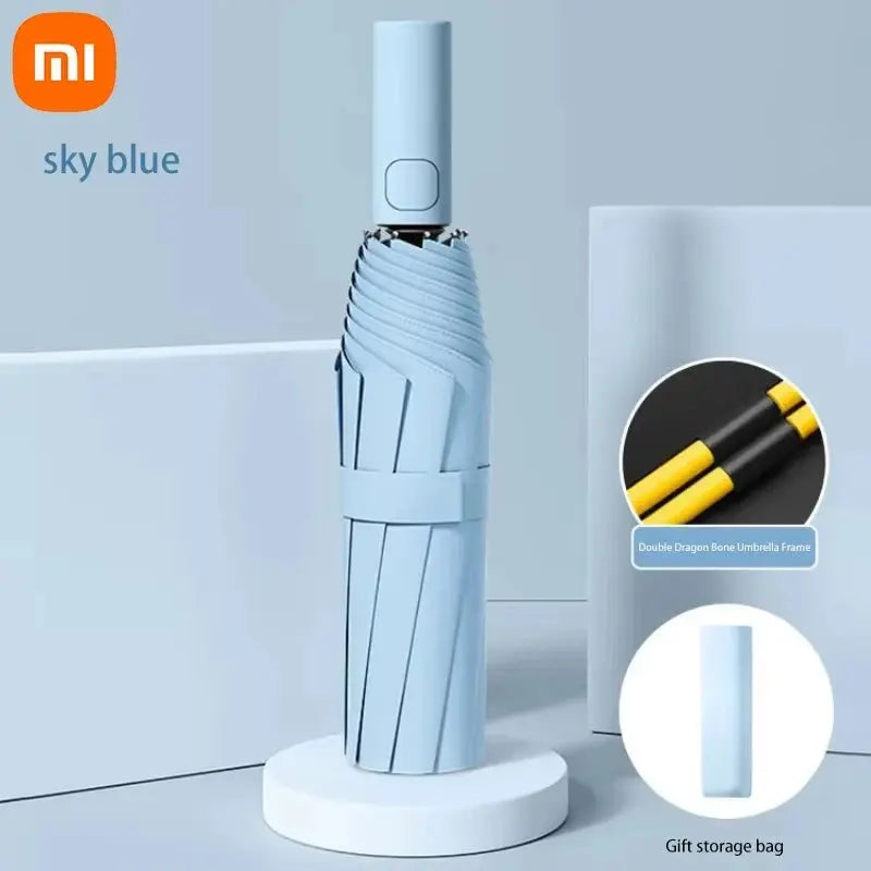 Xiaomi 24 Bone Folding Umbrella Fully Automatic Double Bone SPF 50 UV Protection Rain Resistance Strong Wind Resitance Umbrella Ai-TechWorld