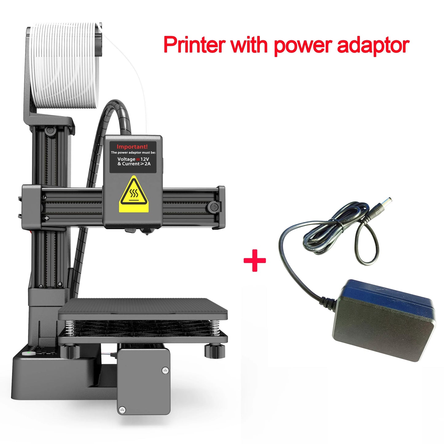 EasyThreed 3D Printer Entry Level Compatible with PLA TPU 1.75mm Filament include Power Adaptor. Ai-TechWorld