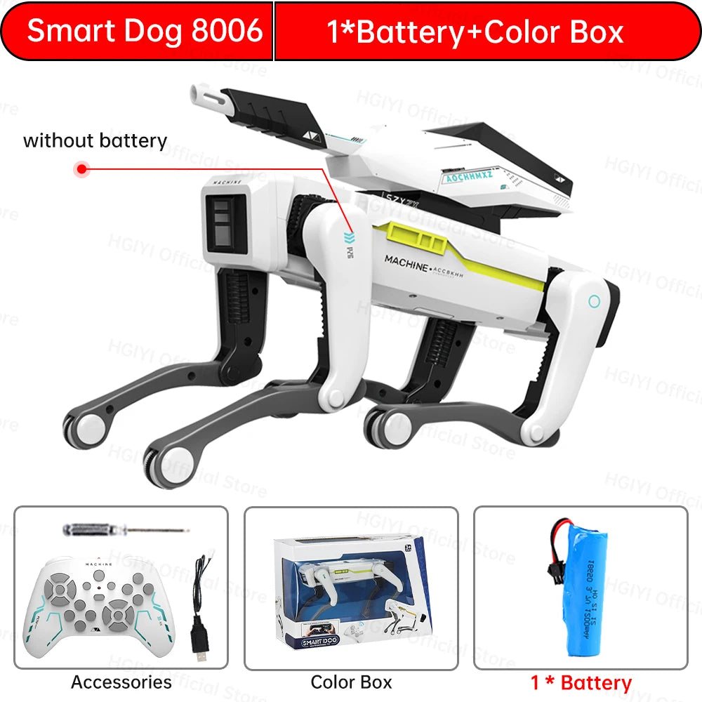 Teeggi Electric RC Intelligent Robot Dog with Clip Multifunction RC Mechanical Dog Educational Toy Bionic Smart Robot Toy Gift Ai-TechWorld