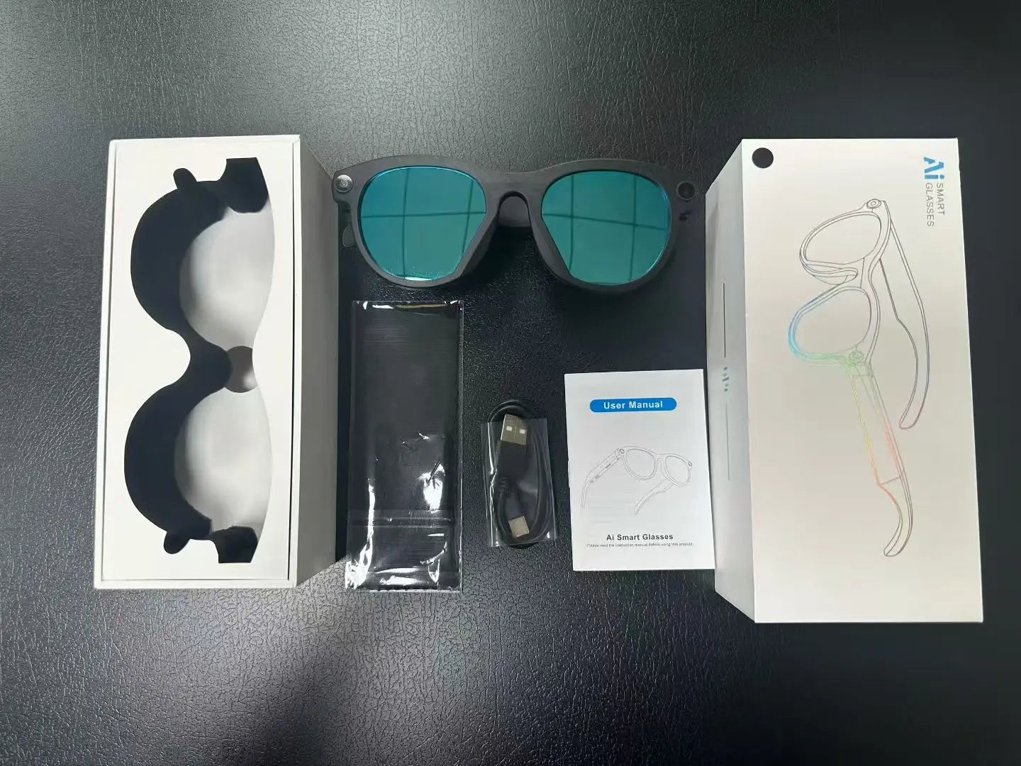 2025Xiaomi Mijia 4K HD Color Changing AI Smart Glasses Chat HD Camera Bluetooth Call Voice Assistant Control Smart Glasses Gift Ai-TechWorld