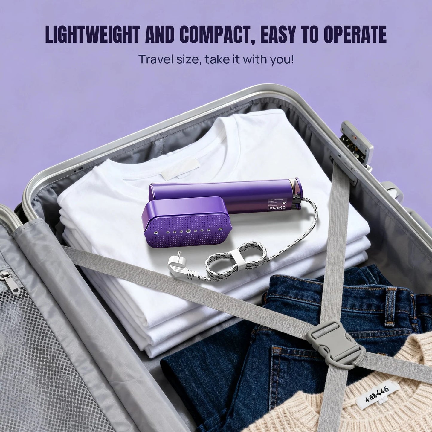 Mini Rotating Steam Iron Handheld Wet And Dry Double Hot Steam Generator Portable Garment Steamer Home Travelling Hanging Iron Ai-TechWorld ai-techworld