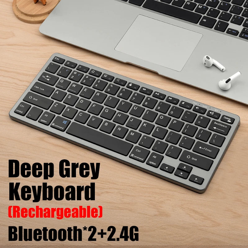 2.4G Wireless Keyboard Mouse Set Bluetooth 5.0 Keyboard Mouse Combo 2 modes Mini Keyboard Mouse For Laptop PC Accessories Ai-TechWorld ai-techworld
