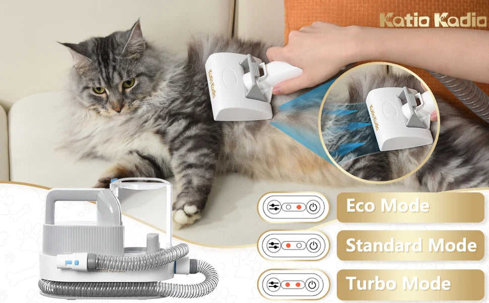 Pet Grooming Kit,5in1 Dog Grooming Kit with 2 Suction Mode,Low Noise Dog Hair Remover,Dog Vacuums for Hair Cleaning for Shedding Ai-TechWorld