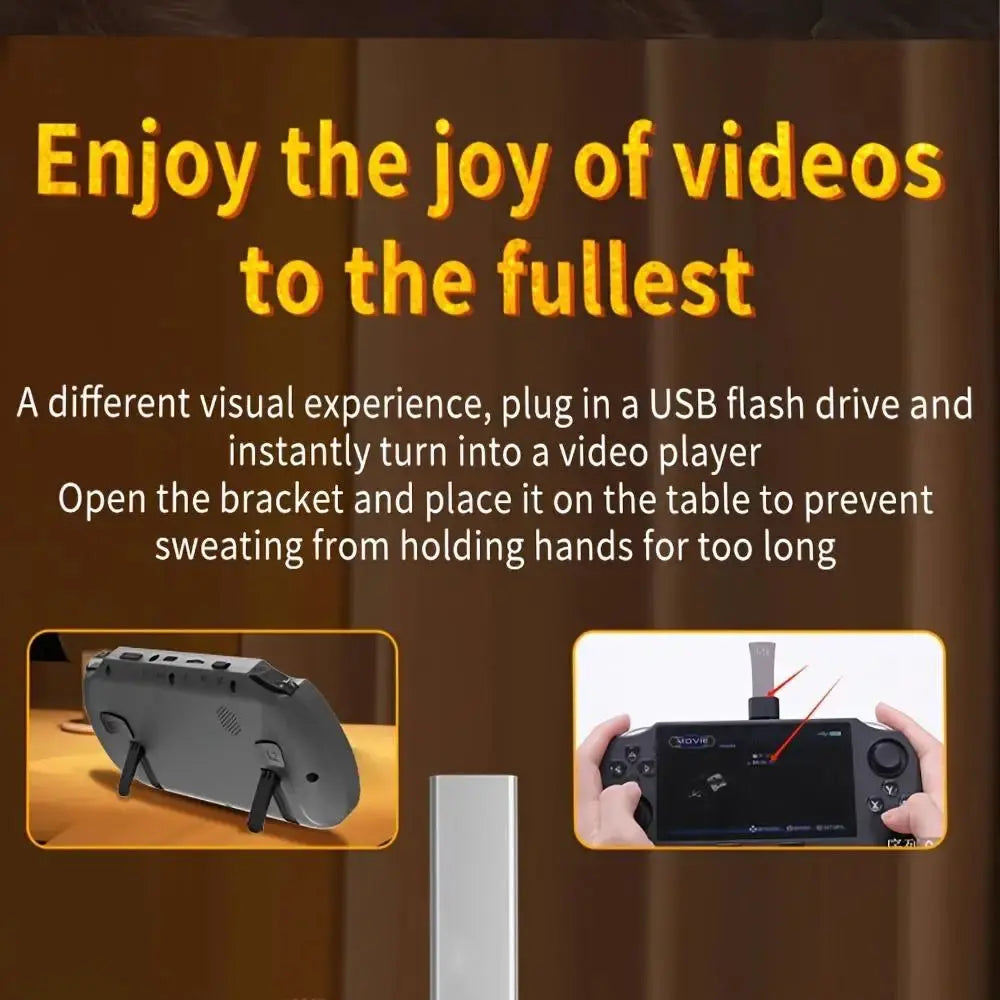 WUDS SF3000 Retro Handheld Game Console, 4.5 Inch IPS Screen Games Machine, Wireless Mini Portable Game Player Ai-TechWorld