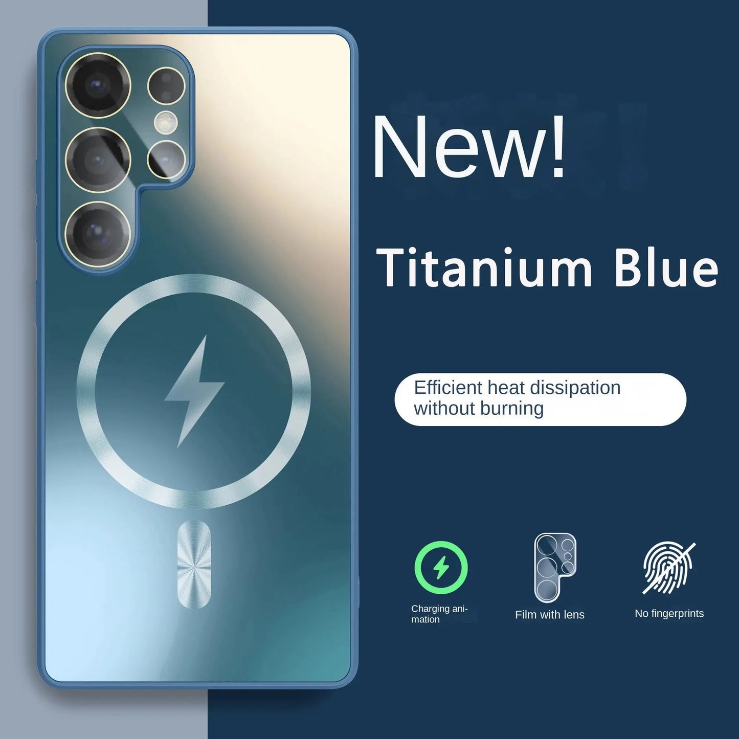 Ultra-thin AG Matte Magnetic For Magsafe Case For Samsung Galaxy S25 S24 S23 Ultra Plus Glass Lens Protector Shockproof Cover Ai-TechWorld