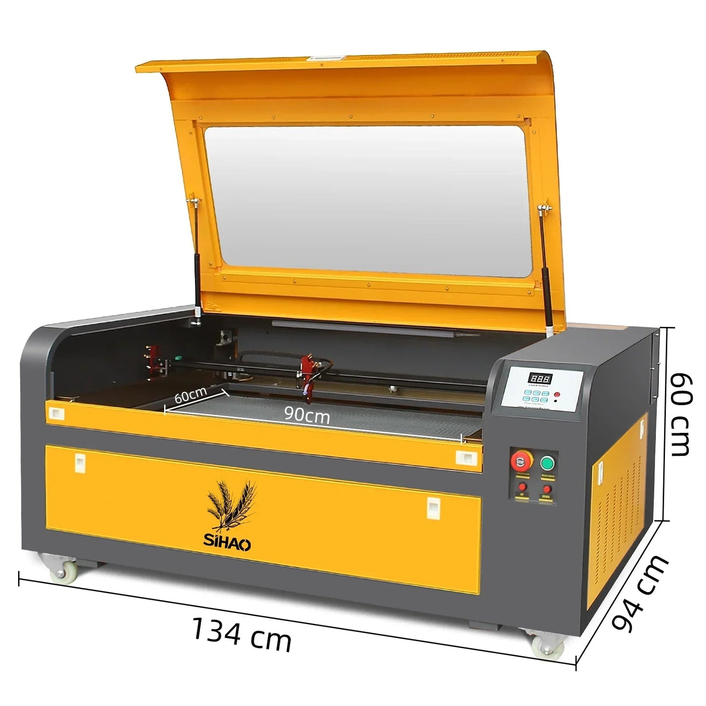 SIHAO 50W-100W CO₂ Laser Engraver with Large Work Area | Precision Cutting & Engraving for Wood, Acrylic, Glass, Leather Ai-TechWorld
