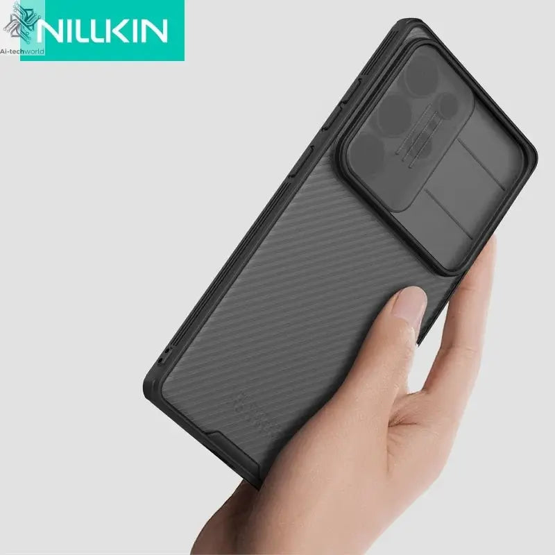 for Samsung Galaxy S25 Edge S24 S23 S22 Ultra Case Nillkin CamShield Slide Camera Cover for Samsung S24 FE S23 Plus Lens Case - Ai - TechWorld