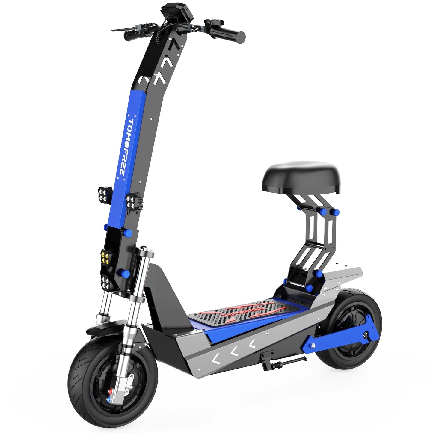 Terrosor 3000Wx2 Adult Electric Scooter Dual Motor Top Speed 50MPH,60V35AH, 11-inch Off-Road Tires Sport Folding EScooter Ai-TechWorld