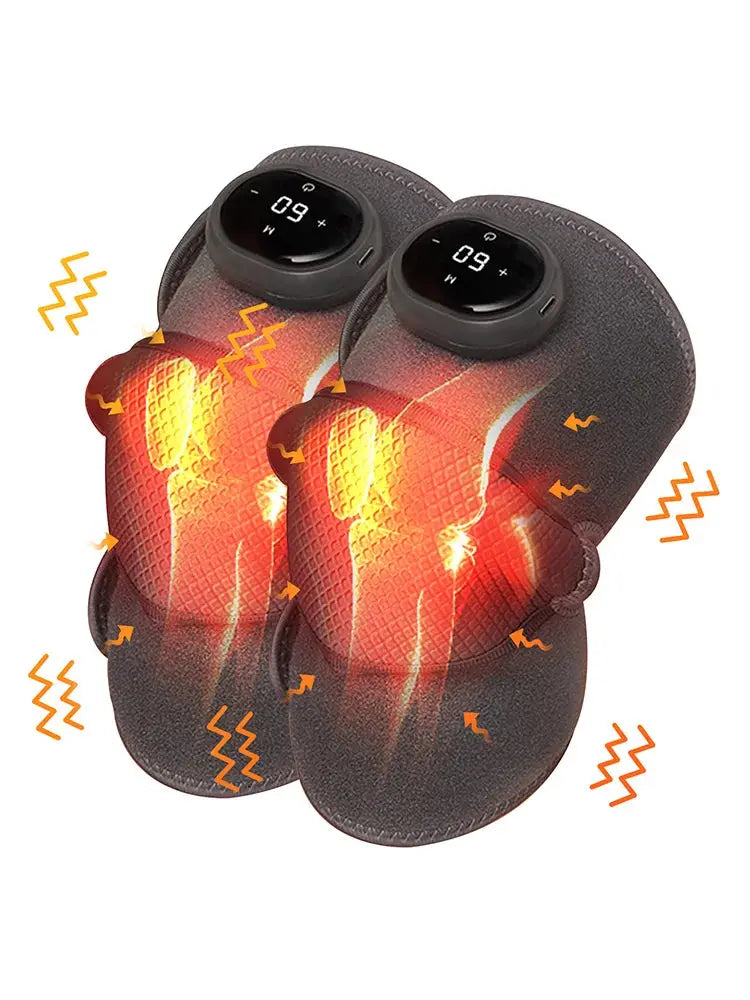 2PCS Cordless Knee Massager with Heat and Vibration for Knee Shoulder Elbow,Heated Knee Brace for Arthritis with Massage,Gifts Ai-TechWorld